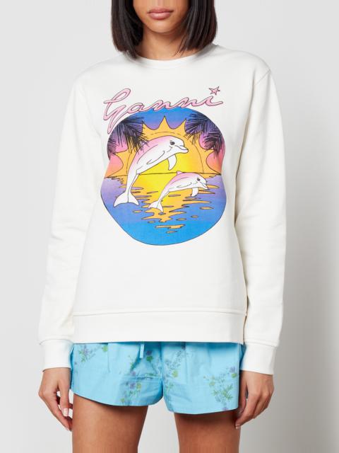 GANNI Ganni x Coggles Isoli Dolphin Organic Cotton Sweatshirt