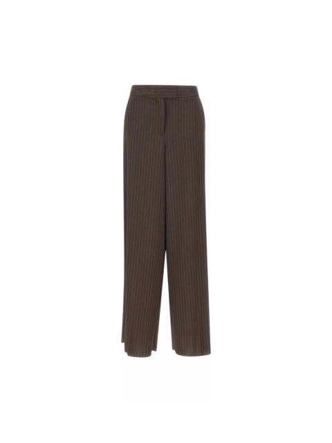 MARELLA Brown Striped Pants by Marella