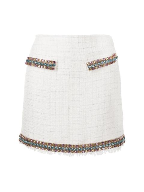 Blumarine embellished tweed skirt