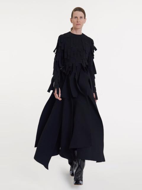 A.W.A.K.E. MODE MULTIPLE ASYMMETRIC PANELS SKIRT BLACK