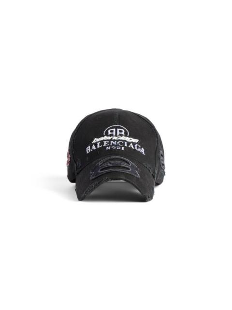 BALENCIAGA Men's Upcycled Cap in Black