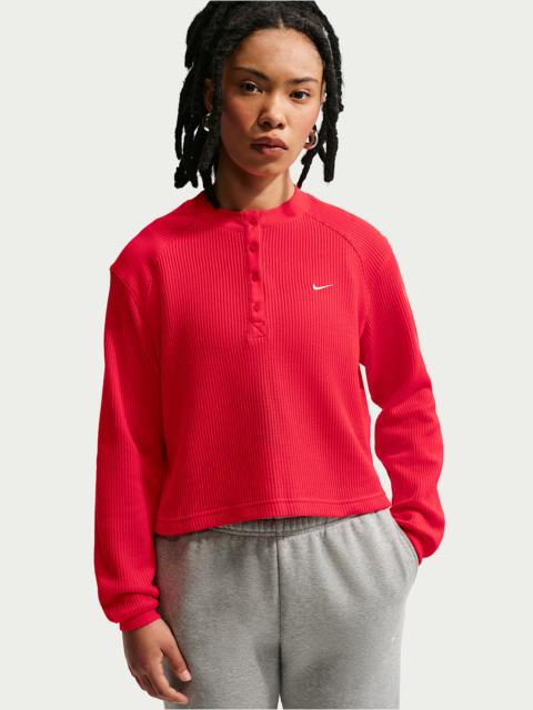 Nike Nike Sportswear Chill Waffle Women's Oversized Long-Sleeve Henley Top