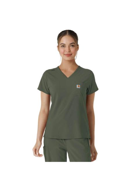 Carhartt Women's Force Cross-Flex Tuck-In Scrub Top