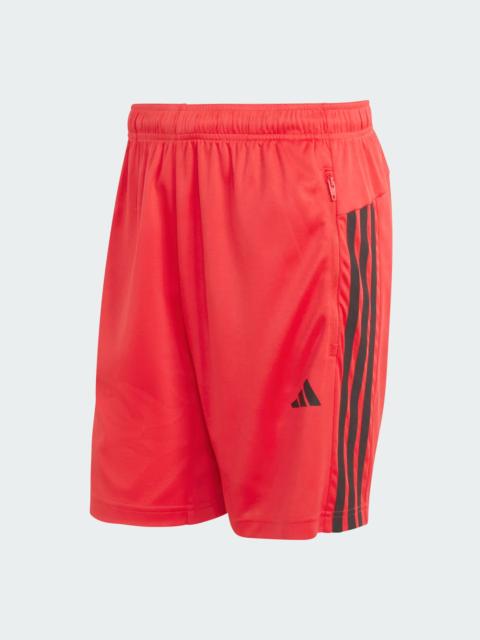 adidas WORKOUT ESSENTIALS BASE 3-STRIPES PIQUE SHORT 9INCH