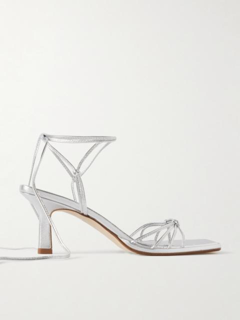 Aeyde Roda Metallic Leather Sandals