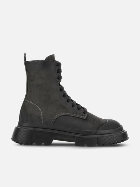 HOGAN Combat Boots Hogan H619 Grey