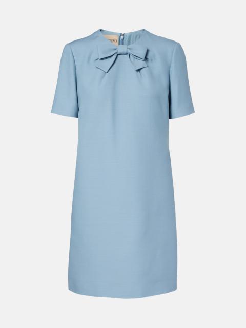 Valentino Crepe Couture bow-detail minidress