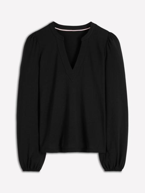 BODEN Supersoft Notch Top-Black