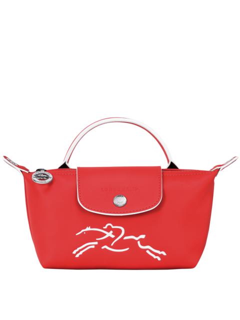 Longchamp Le Pliage Xtra Pouch Red - Leather