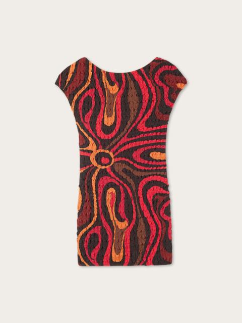 PUCCI MARMO PRINT SHIBORI DRESS