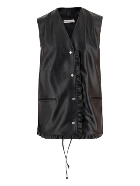 NICCOLÒ PASQUALETTI ruffled leather waistcoat