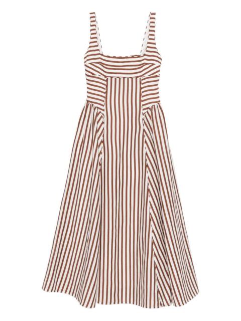 Cult Gaia Carla striped midi dress