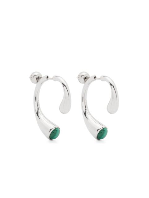 PANCONESI P Malakite earrings