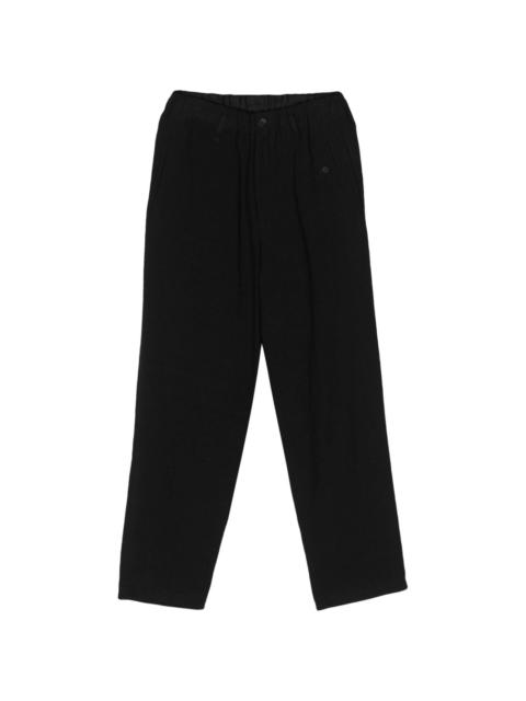 drawstring-waist tapered trousers