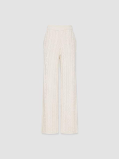 JOSEPH Light Cable Knit Trousers