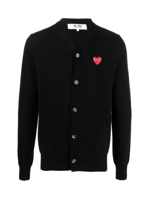 Comme des Garçons PLAY HEART PATCH CARDIGAN COMME 드래곤 플레이