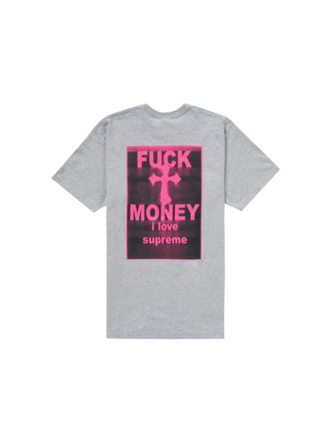 Supreme Fuck Money Tee Heather Grey