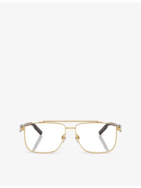 Dolce & Gabbana DG1368 Square-Frame Metal Eyeglasses