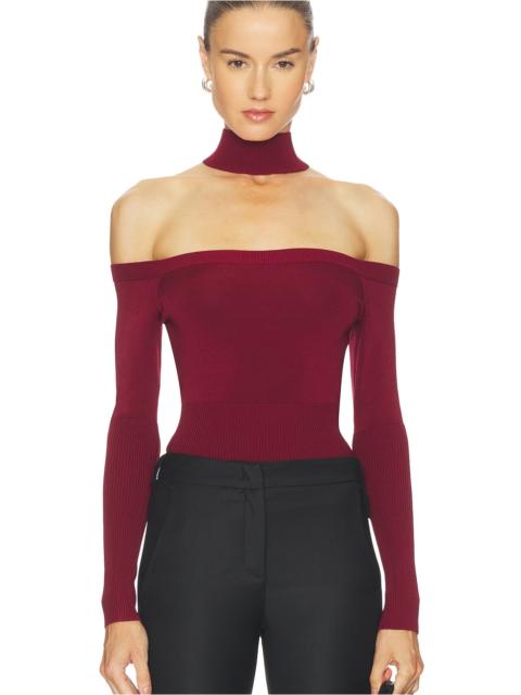 SIMKHAI Lila Cold Shoulder Top