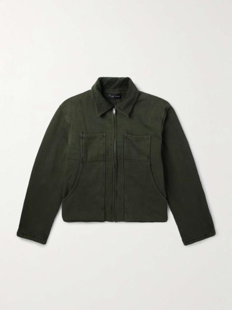 LES TIEN Utility Corduroy-Trimmed Cotton-Jersey Jacket
