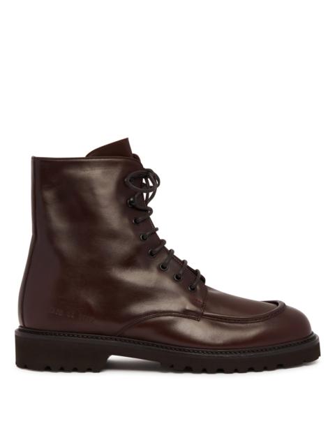 Common Projects Brown Leather Lace-Up Ankle Boots