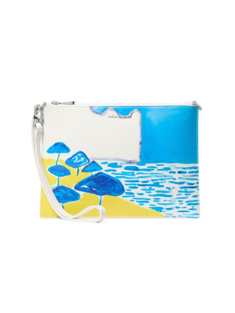 MICHAEL KORS Women's Seaside Printed Wristlet - Milos Blue