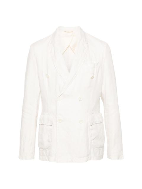 peak-lapels double-breasted blazer