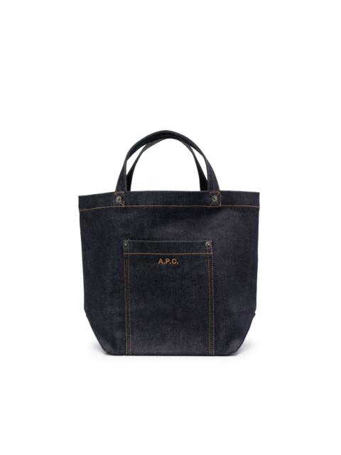 A.P.C. logo-embroidered tote bag