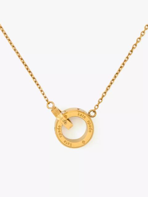 kate spade Set In Stone Interlink Pendant