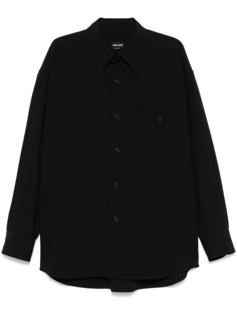 GIORGIO ARMANI virgin-wool shirt