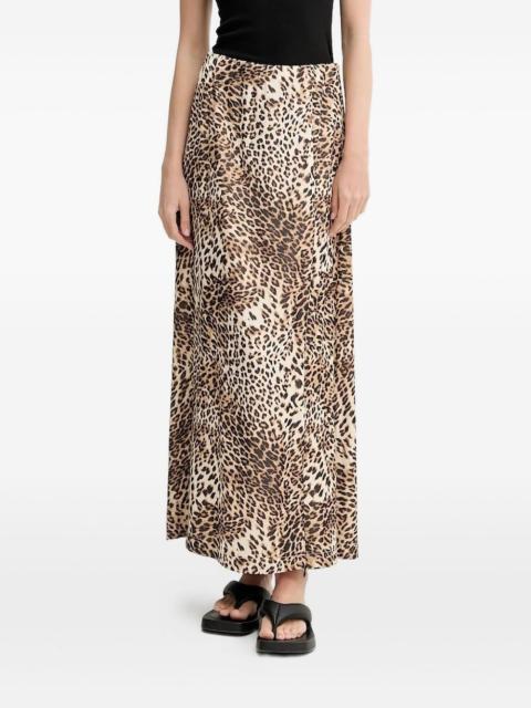 GESTUZ GZleelo leopard-print midi skirt