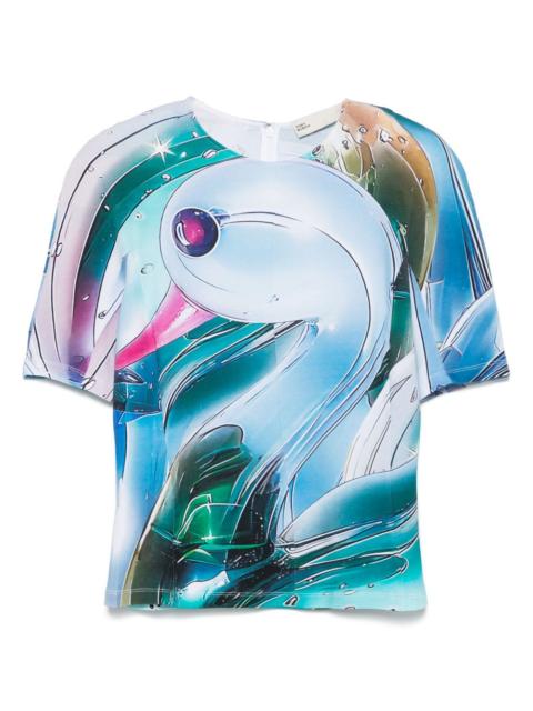 TORY BURCH printed T-shirt