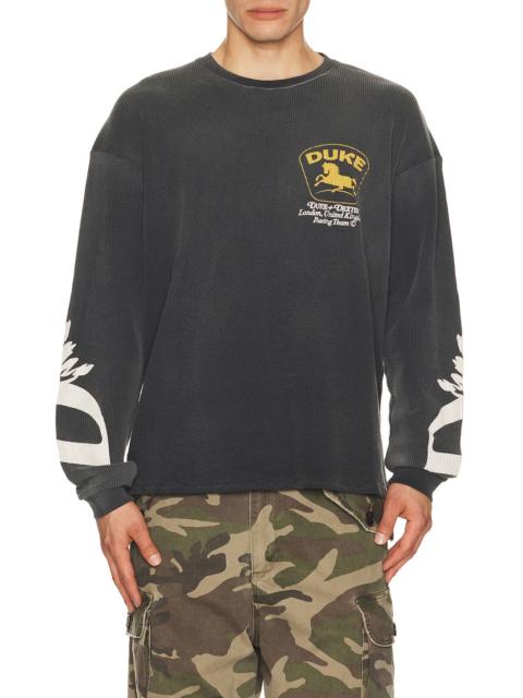 DUKE + DEXTER DR3 Sponsors Waffle Long Sleeve Tee