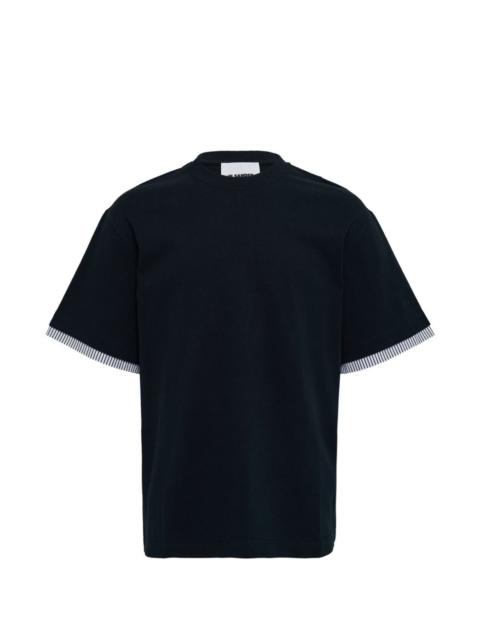 Jil Sander striped-trim T-shirt