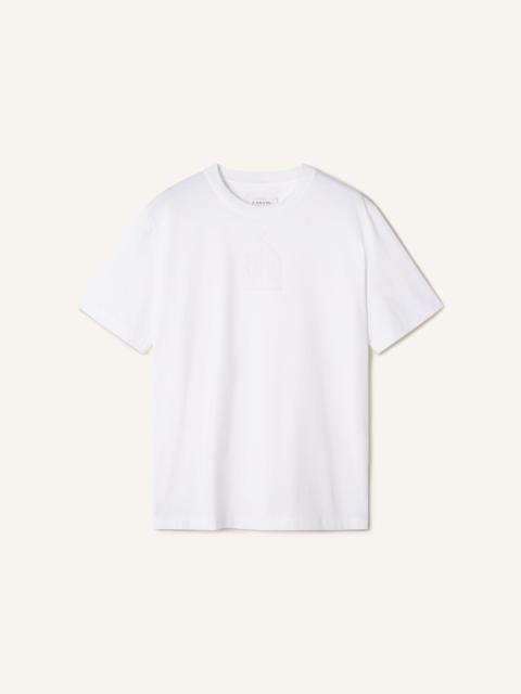 Lanvin MOTHER AND CHILD FLOCKED COTTON T-SHIRT