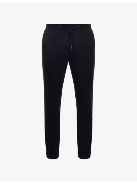 Paul Smith Drawstring-Waist Tapered-Leg Wool Trousers