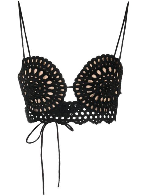 broderie anglaise bralette top