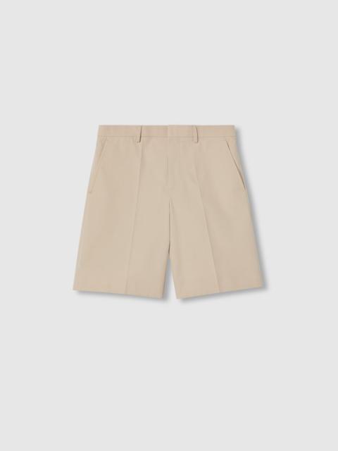 Light cotton gabardine shorts