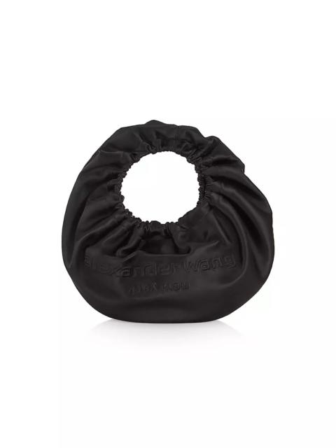 Alexander Wang Crescent Small Satin Top-Handle Bag