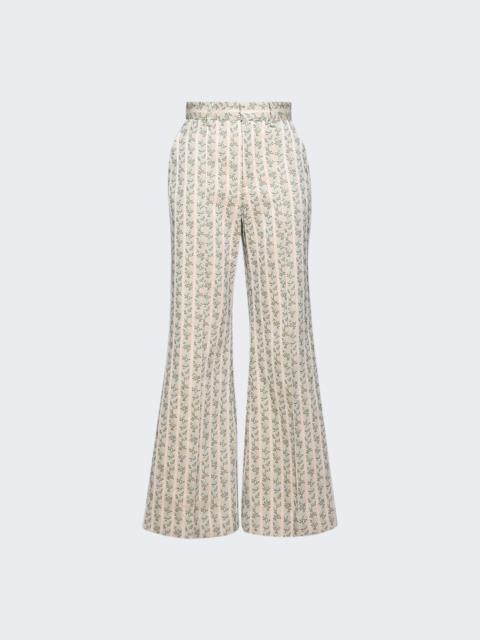 ROSIE ASSOULIN Paneled And Piped Flare Pant Cream