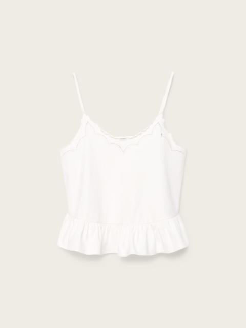 ALLSAINTS GEORGIA EMBROIDERED SLIM FIT CAMI TOP