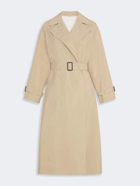 WEEKEND Max Mara FATTO Long water-repellent technical canvas trench coat - BEIGE