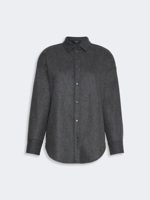 'S Max Mara ETEREO Wool flannel shirt - DARK GREY