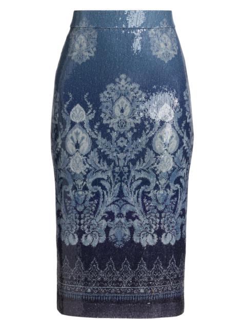 RAMY BROOK Women's Whitney Sequined Midi-Skirt - Blue Sequin