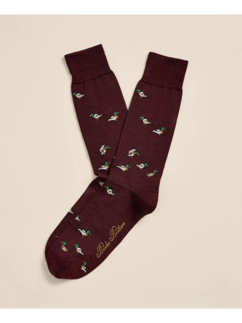 Brooks Brothers Wool-Blend Duck Socks