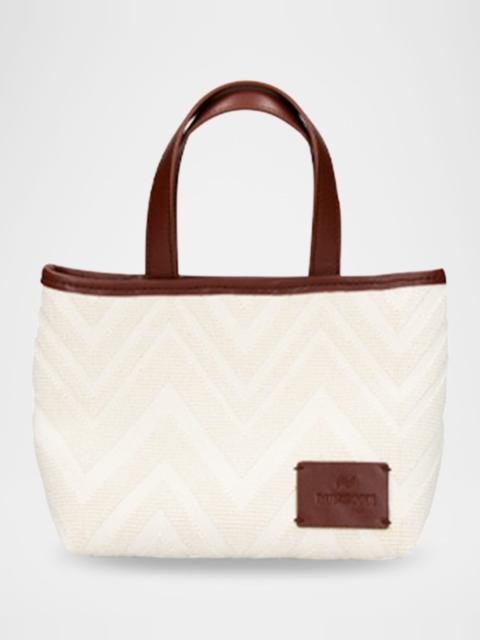 Missoni Small Chevron Cotton Tote Bag