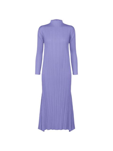 Pleats Please Issey Miyake Ole! pleated high-neck maxi dress