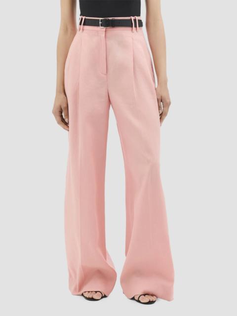 Another Tomorrow Women's Linen Bermuda Pants - Seashell Pink