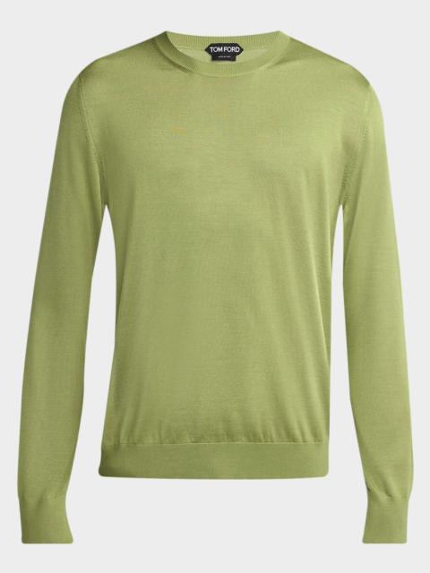 TOM FORD Men's Silk Knit Crewneck Sweater