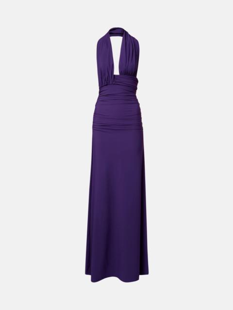 CHRISTOPHER ESBER Halterneck open-back maxi dress